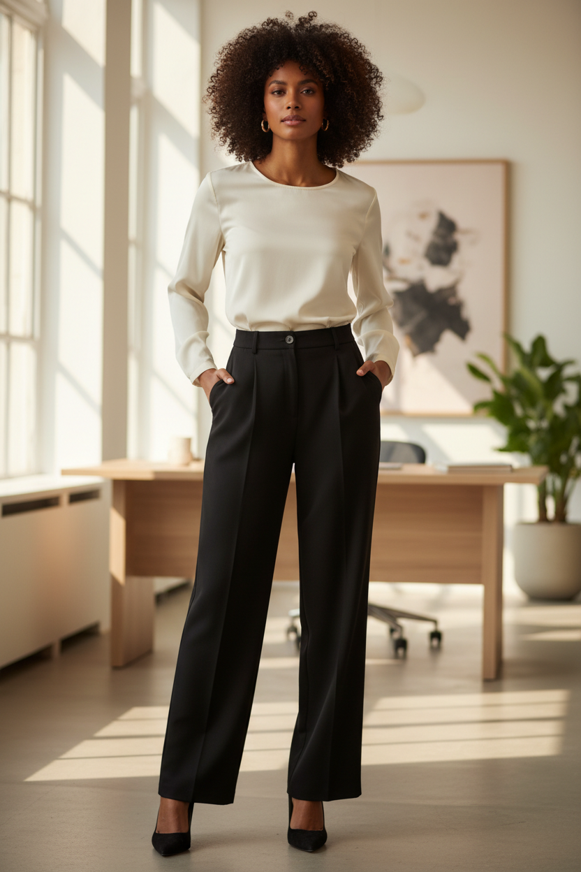 The Minimalist High-Waist Trousers