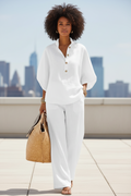 The Weekend Short-Sleeve Two-Piece Set