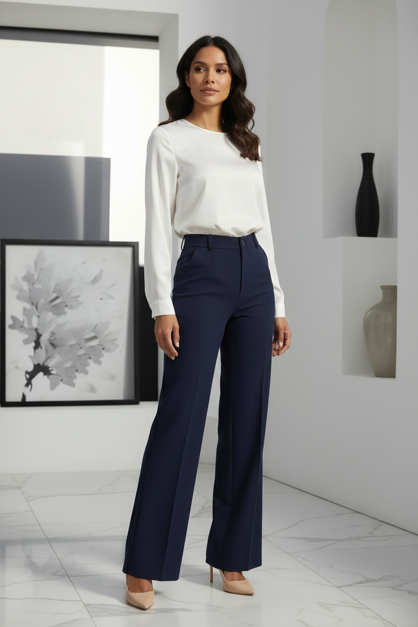 The Minimalist High-Waist Trousers