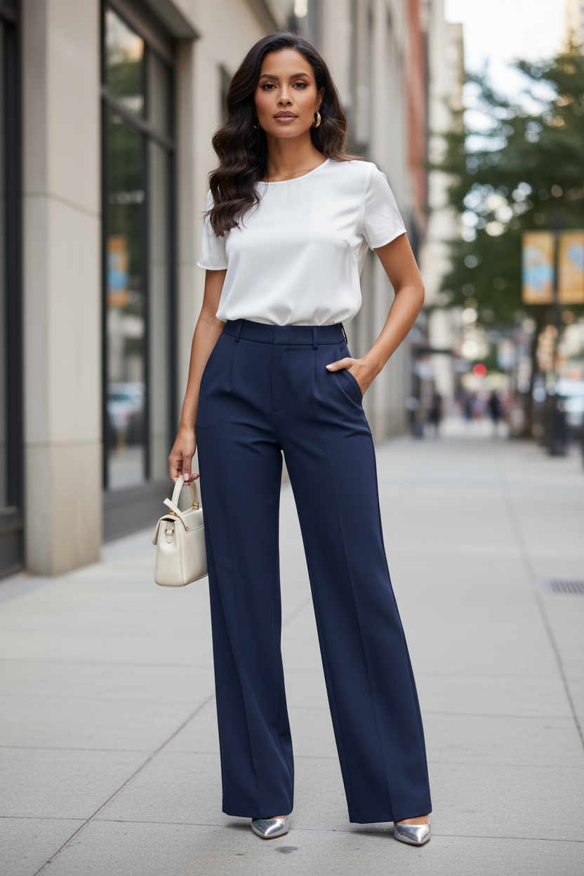 The Minimalist High-Waist Trousers